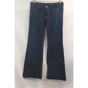 AG Adriano Goldschmied Pants The Everette Trouser Womens 28R Blue Denim USA